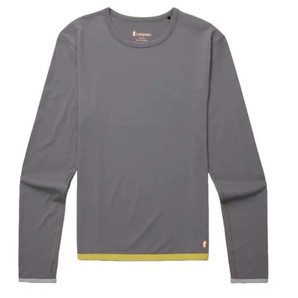Cotopaxi Sombra Sun Shirt Mens XXL Gray Lime Green Long Sleeve Thumbhole Active